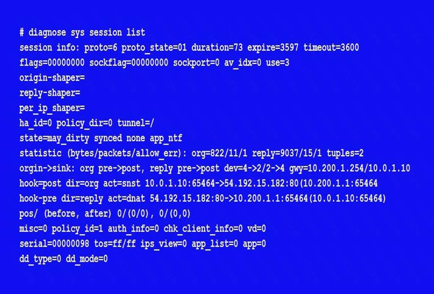 NSE7_EFW-6.2 dumps exhibit