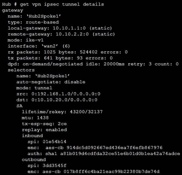 NSE7_EFW-6.4 dumps exhibit