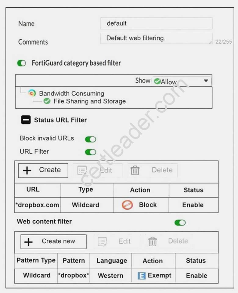 NSE7_EFW dumps exhibit
